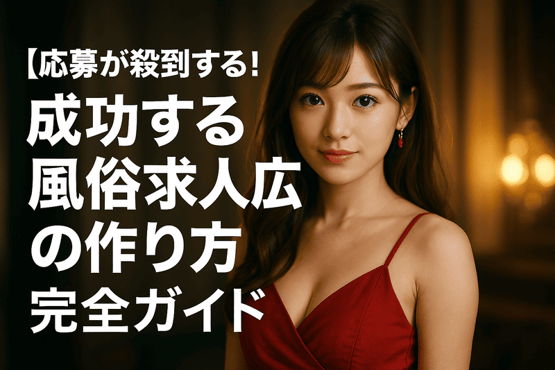 応募が殺到する！成功する風俗求人広告の作り方 完全ガイド